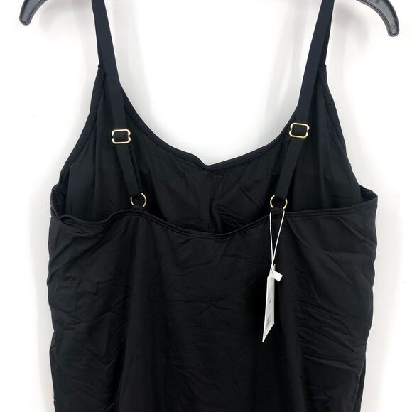 ANDIE SWIM Amalfi Classic One Piece Swimsuit 3XL US 20 Black Flat Scoop Neck NWT - Picture 8 of 12